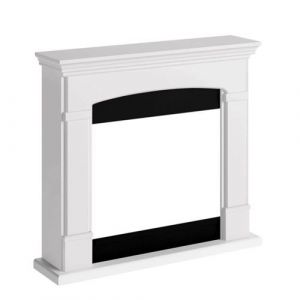 Tagu Fm463 Wh1 Cadre De Cheminee Helmi Pour Insert Electrique Cadre En Bois Blanc