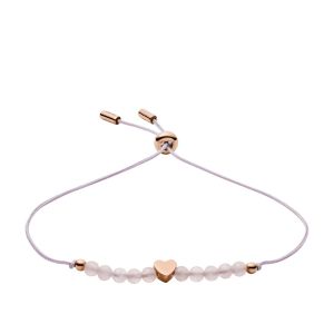 Image de Fossil Bracelet en Acier Rose et Quartz Rose