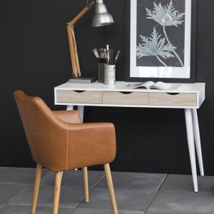 Image de Concept-Usine Bureau scandinave avec tiroirs blanc