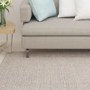 VidaXL Tapis Sisal naturel 80x300 cm Sableux