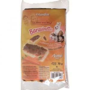 Aim&eacute; Snack g&eacute;noises &agrave; la carotte - Pour lapins et rongeurs - 6 portions - 70 g