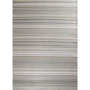 Nazar Tapis ext&eacute;rieur r&eacute;versible motif rayure d&eacute;grad&eacute;e - Gris - 120x160 cm