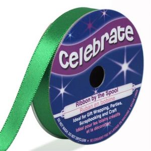 Image de Celebrate 6m de Ruban Satin - vert - Largeur 0.9cm