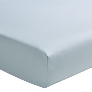 Essix Royal Line Drap Housse Double, Percale de Coton, Bleu Glacier, 2 x 80 x 200 cm