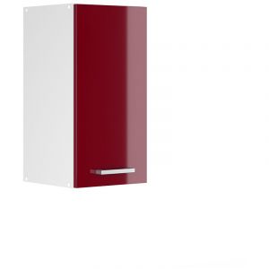 Meuble haut de cuisine "R-Line" 30cm Bordeaux brillant/Blanc Vicco