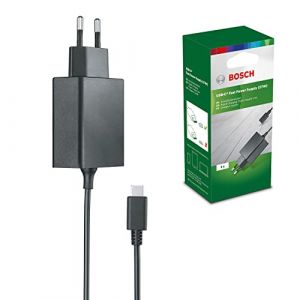 Bosch Home and Garden Chargeur rapide - USB (27 W, dans emballage carton) Noir 1600A01RU6