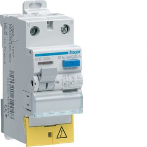 Hager Interrupteur différentiel 2 pôles 40A 30mA Type AC 161904