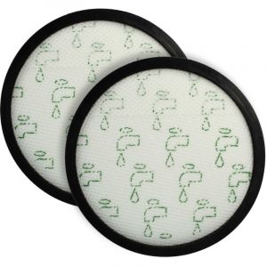 Vhbw 2x Filtre compatible avec Rowenta Silence Force Cyclonic Classic RO7212, RO7212EA aspirateur - filtre de sortie d'air, noir / blanc