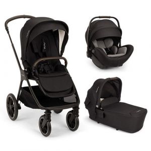 Nuna Poussette Trio Triv LX + Si&egrave;ge auto Arra Flex + Nacelle Lytl Caviar
