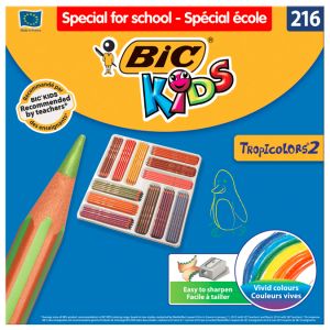 Image de Bic Kids Tropicolors Pack de 216 Crayons de couleurs