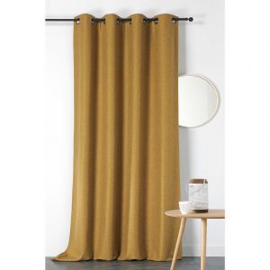 Homemaison Rideau obscurcissant et isolant Boreal Jaune 140 x 260 cm - Jaune