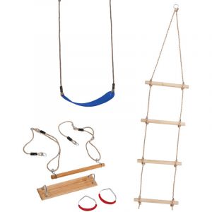 Wickey Set d'accessoires (Balançoire) - Rouge - Enfant - 3 ans - Balançoire, escalade, gymnastique