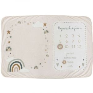 Atmosphera Coffret couverture âge étape bébé Arc en ciel