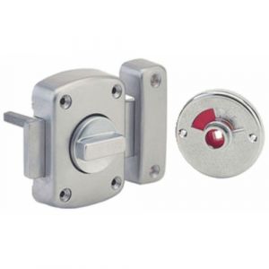 Verrou en applique - à voyant extérieur - à bouton - largeur 50 mm FTH THIRARD