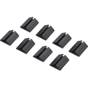 Tru Components Support de câble pour plage de Ø: 2.50 bis 3.50 mm 1282781 noir 8 pc(s)