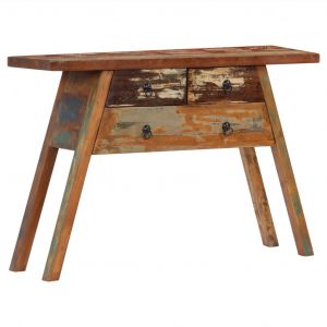 Image de VidaXL Table console 110x30x75 cm Bois solide de récupération