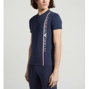 Emporio Armani T-shirt d'intérieur underlined logo Bleu - Couleur Bleu - Taille S