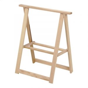 Tréteau pliable en bois sans vernis
