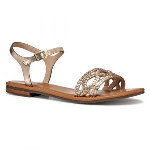 Geox Femme D Sozy S A Sandale à glissière, Lt Gold, 38 EU