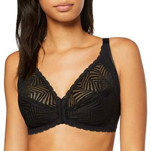 PLAYTEX Soutien-Gorge Emboitant sans Armature Ideal Posture Femme, Noir (Noir 001), 100C FR