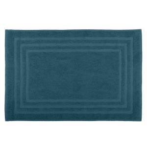 Homemaison Tapis de bain en coton bio coton pétrole 70x45