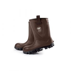 Delta Plus Bottes de sécurité fourrée pour Hommes, pour Le Chantier et l'agriculture, très légères, isolantes, Souples, avec Semelle antidérapante, résistante à Graisse et détergent, Brun, EU 43