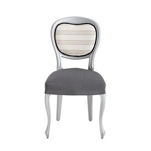 Eysa Ulises Housses de Chaise, Pack 2, Couleur 06-Gris, Polyester Coton, 33x4x22 cm