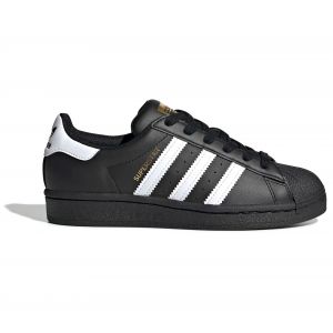 Image de Adidas Superstar J, Basket Mixte Enfant, Noir de Base Blanc Blanc Noir de Base, 37 1/3 EU