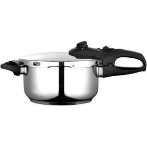Fagor Autocuiseur 4 Litres, Induction, Acier Inoxydable 18/10, 2 Niveaux de Pression Duo 4 Argent 800017