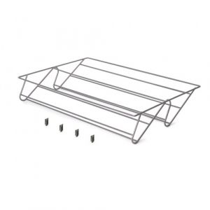 Emuca Range-chaussures en acier pour armoire et dressing Quartz - titane - module 700 mm