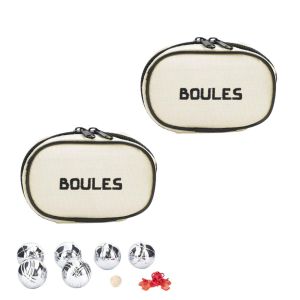 Kikkerland 2 mini sets de 6 boules de pétanque