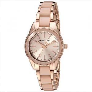 Anne Klein Montre &agrave; bracelet en r&eacute;sine pour femmes, AK/3212LPRG