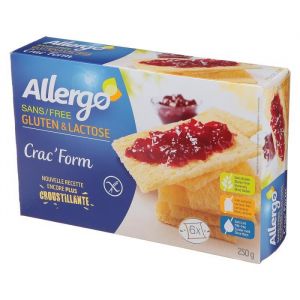 Allergo Crac' Form - Sans gluten & Lactose - Les 6 sachets de 41,6g