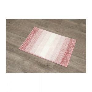 Tendance Tapis de salle de bain dégradé Rose en Microfibre et dessous en latex 50 x 70 cm