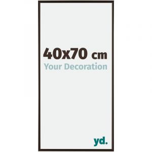 Yd. - Your Decoration - 40x70 cm - Cadre Photo en Plastique Avec Verre acrylique - Anti-Reflet - Excellente Qualité - Anthracite - Cadre Decoration