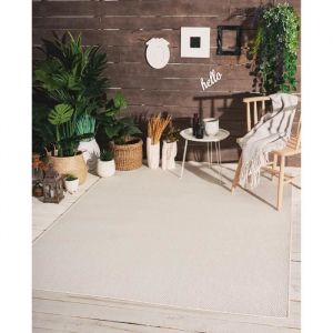 Tapis Moderne Extra Doux - Maestro - Cr&egrave;me - 160x220 cm - Rectangle - Ext&eacute;rieur- THE CARPET