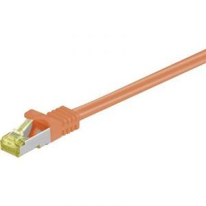 Goobay 91624 - Cordon RJ45 catégorie 7 S/FTP 5 m (Orange)