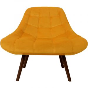 Rendez Vous Déco Fauteuil Olaf en velours jaune