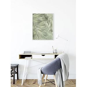 Komar Affiche d'art La Réunion - Taille: 30 x 40 cm - vert