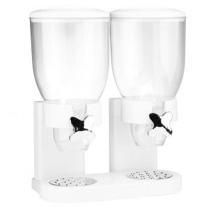 Image de HI Distributeur de céréales duo Blanc 2 x 3,5 L