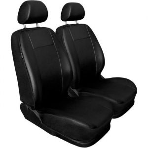 Mossa 2CM-B Noir - Housses de sieges universelles compatibles avec RENAULT KANGOO I II (simili cuir) PU0038