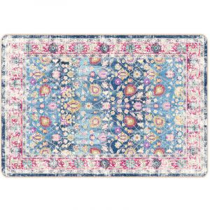 VidaXL Tapis Lavable Antidérapant, Moquette de Sol, Carpette de Chambre à Coucher Salon Salle de Séjour, Moderne, Multicolore 120x180 cm
