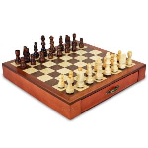 Philos Jeu d'&eacute;checs magn&eacute;tique en bois d'aulne et d'&eacute;rable