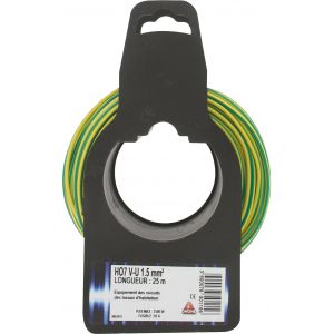 Dhome H07 v-u 1,5 mm² ls 25 vert / jaune