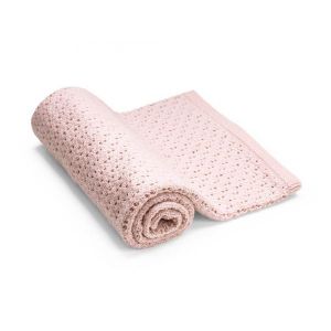 Image de Stokke Couverture naissance laine mérinos rose