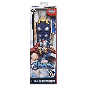 Image de Hasbro Avengers Titan Hero Series Blast Gear Figurine Thor, Jouet de 30,5 cm, inspiré de l'univers Marvel, pour Enfants à partir de 4 Ans, E7879ES0, Multicolore