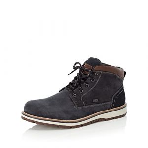 Rieker Homme Chaussures &agrave; Lacets F8410, Monsieur Chaussures Confortables TEX,imperm&eacute;able,tex,Chaussure Basse Confort,Bleu