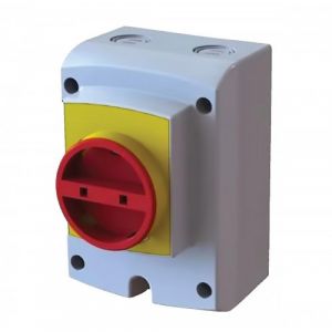 Eid Coffret de protection IP65 3 p&ocirc;les 32A avec presse &eacute;toupe M25 taille max.