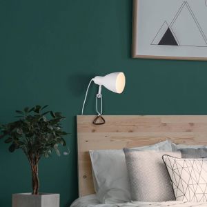 N&auml;ve Lampe &agrave; pince Mara r&eacute;glable c&acirc;ble &agrave; prise, blanc