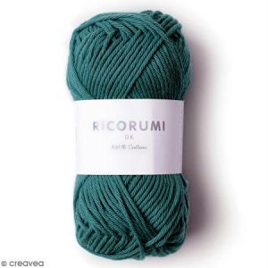 Rico Design Fil &agrave; crocheter en coton - Ricorumi - Bleu p&eacute;trole - 25 g